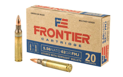 Ammunition Frontier Cartridge Lake City 223Rem|5.56NATO FRONTIER 556NATO 62GR FMJ 20/500 • Model: Lake City